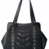 Night Wings Handbag [BLACK] -Creepsville Horror Shop Rockabilly Handbag