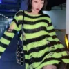 Neon Green/Black Striped Distressed Sweater 2 Neon Green/Black Striped Distressed Sweater -Creepsville Horror Shop S54c20d9deea840ad9fc4d3efe68a3e01vcopy