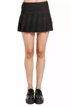 Tripp Black Pleated Skirt