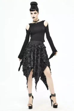 Witchery Tattered Skirt -Creepsville Horror Shop SKT130 1