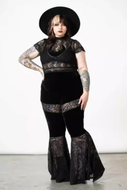 Solstice Bell Bottoms 11 Solstice Bell Bottoms -Creepsville Horror Shop SOLSTICE BELL BOTTOMS PLUS W B x