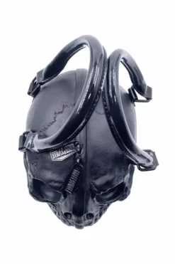 Skull Collection Handbag [BLACK] -Creepsville Horror Shop Sculptured Skull Handbag