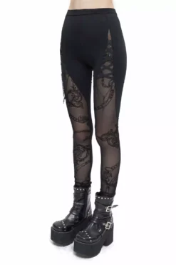 Victorian Charms Cut-Out Leggings