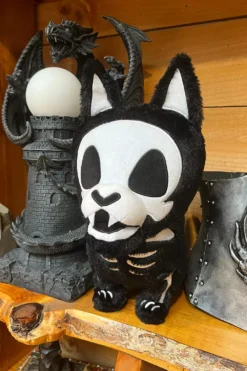 Barky Bones Plush Toy -Creepsville Horror Shop Skeleton Dog Toy