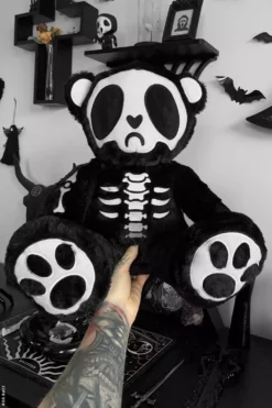 Grumpy Bones Bear -Creepsville Horror Shop Skeleton Teddy Bear5.12.43PM