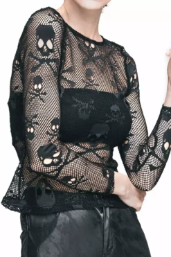 Skull Sorcerer Top 9 Skull Sorcerer Top -Creepsville Horror Shop Skull SHirt