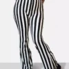 Beetle Flare Pants -Creepsville Horror Shop Striped Flare Pants