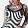 Lydia Lace Cami Top -Creepsville Horror Shop Striped Top