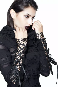 Hooded Scavenger Top -Creepsville Horror Shop TT096 04