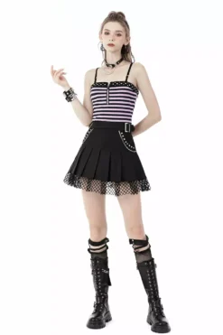 Punk Violets Striped Tank Top -Creepsville Horror Shop TW433 1024x1024 2x 51dd99f5 53f5 45d6 9310 85ed47aa0c65
