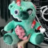 Undead Teddy: Zombieal Plush Toy [TEAL] -Creepsville Horror Shop UNDEAD TEDDY ZOMBIEAL B
