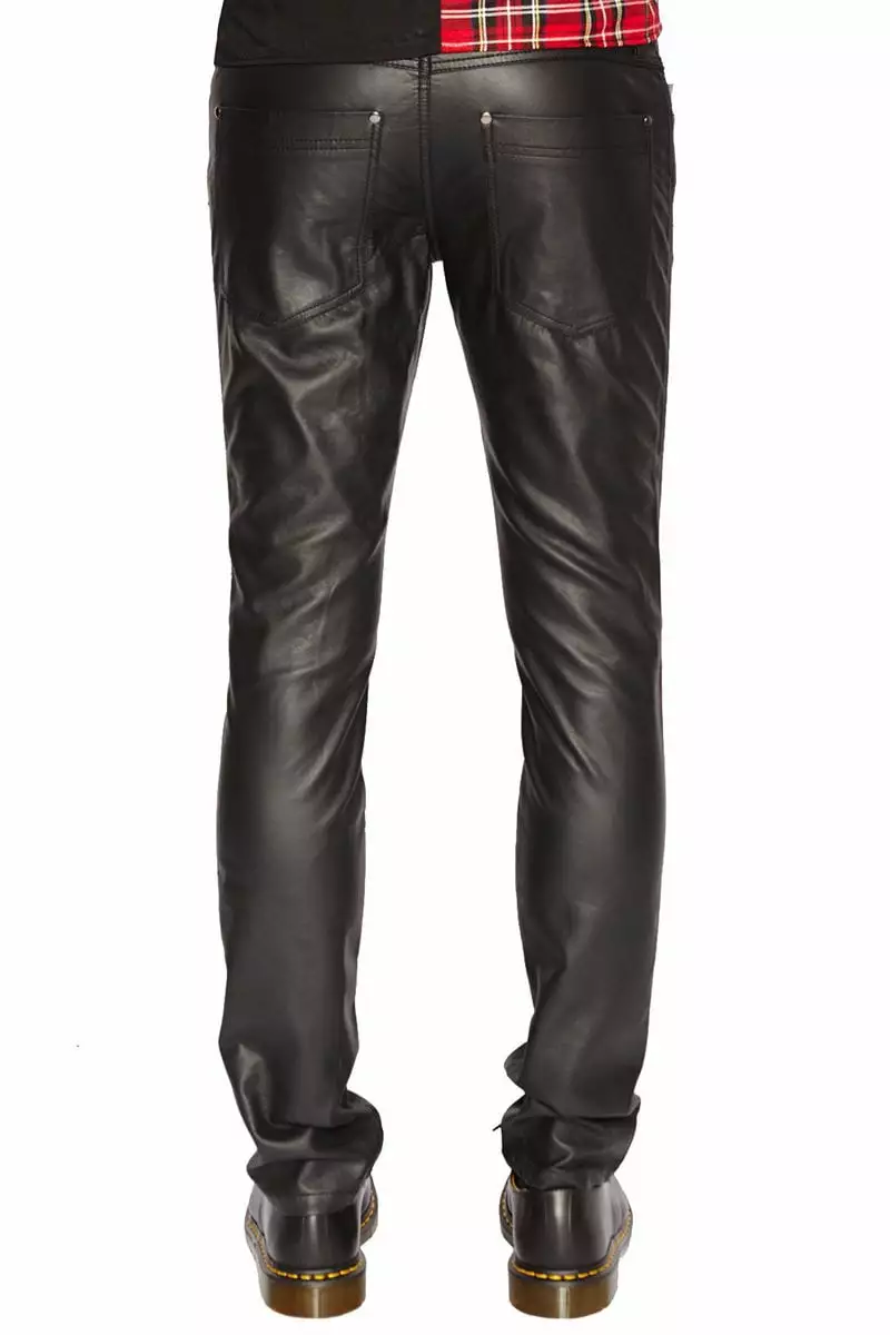 Tripp Mens Faux Leather / Vegan Pleather Pants 4 Tripp Mens Faux Leather / Vegan Pleather Pants - Image 2