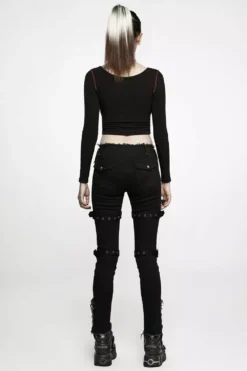 Psyche Unravel Bondage Pants -Creepsville Horror Shop WK 505NCF 02