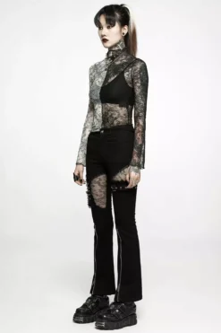 Amphetamine Lace Flare Pants -Creepsville Horror Shop WK 509NCF 04