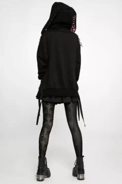 Snakes And Skulls Split Leg Mesh Leggings -Creepsville Horror Shop WK 521DDF 04