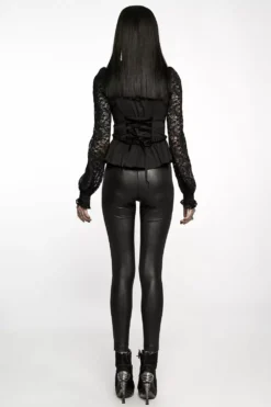 Vamp Leathered Leggings -Creepsville Horror Shop WK 522DDF 02