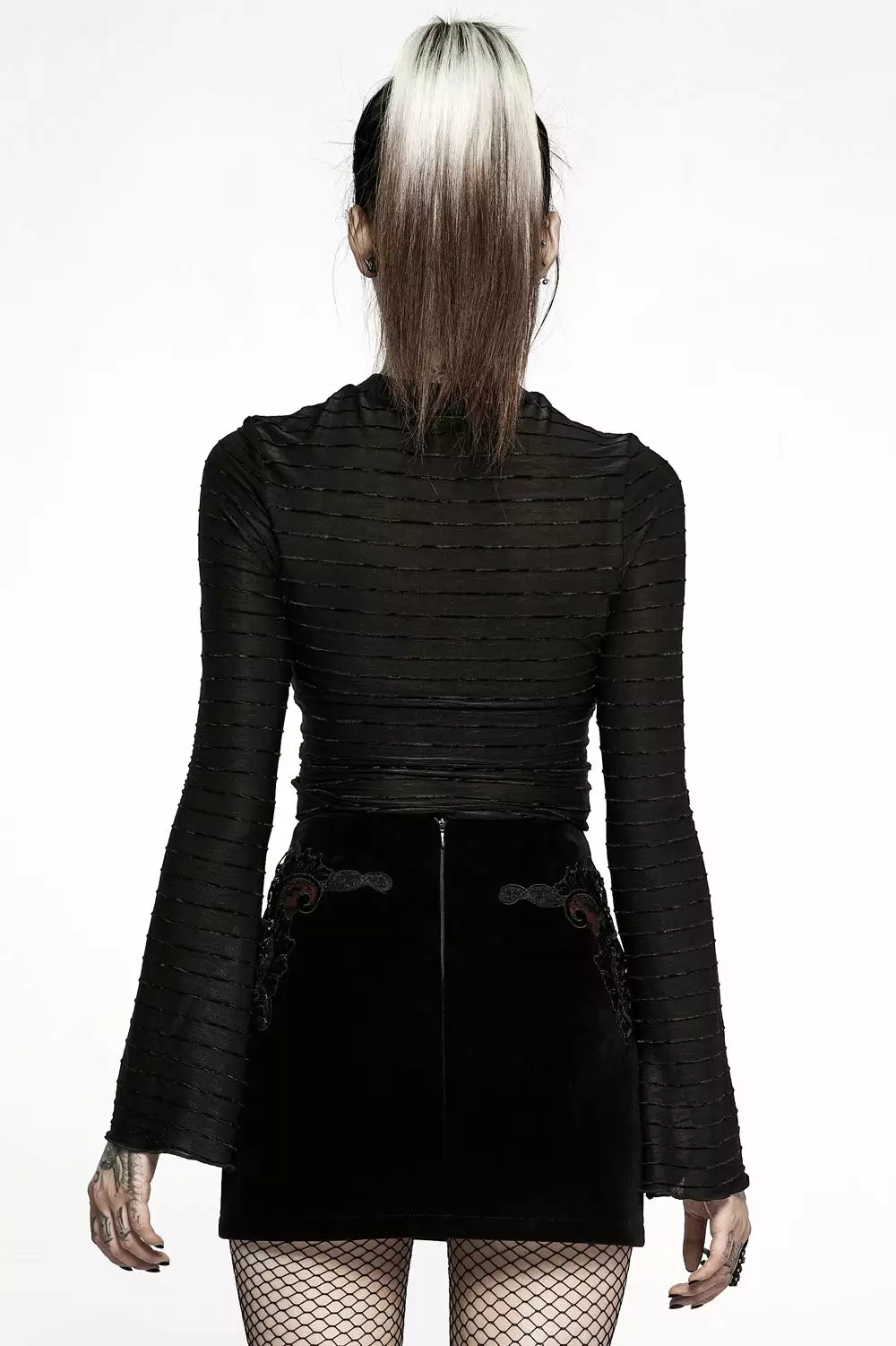 Black Velvet Vamp Mini Skirt 7 Black Velvet Vamp Mini Skirt - Image 5