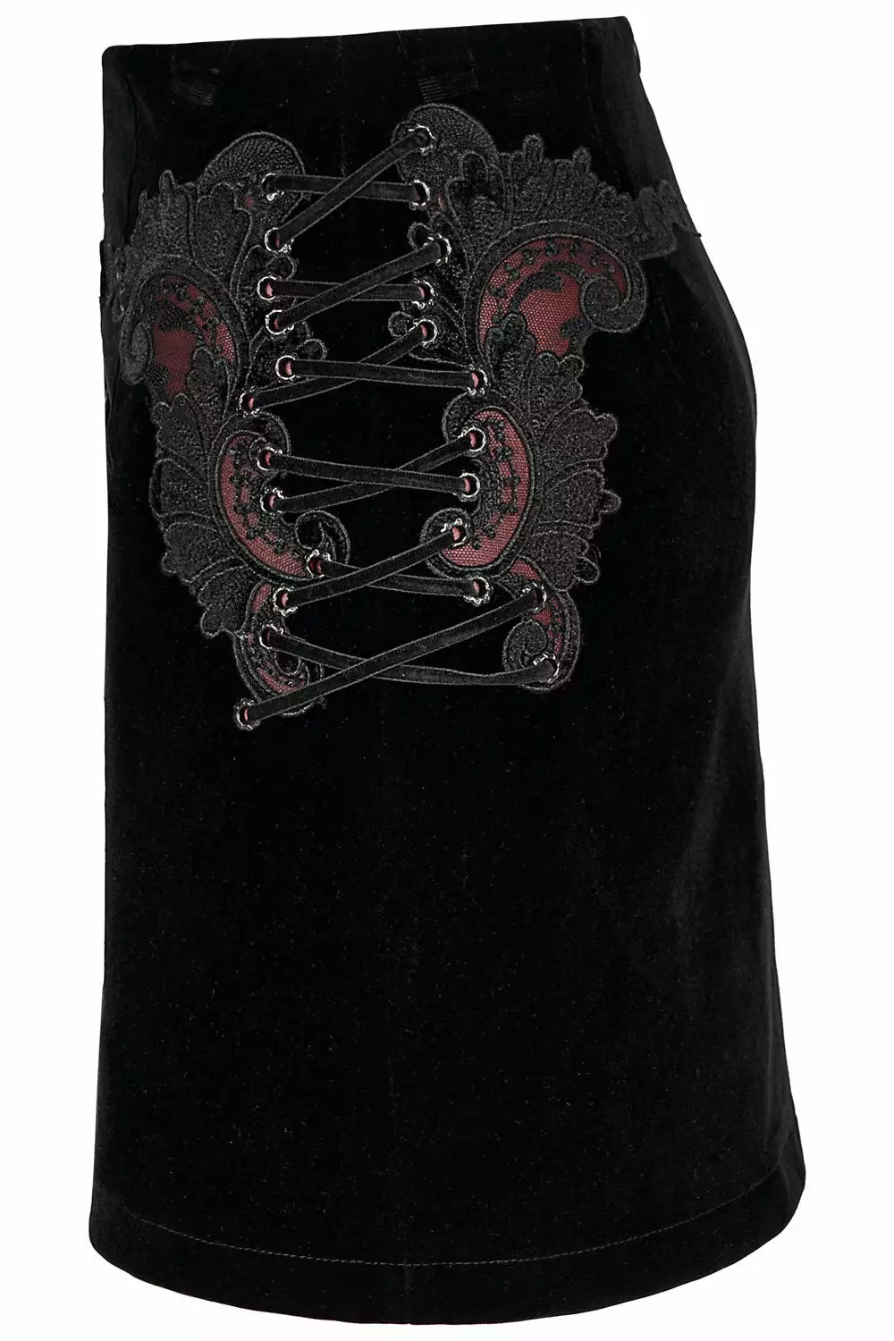 Black Velvet Vamp Mini Skirt 10 Black Velvet Vamp Mini Skirt - Image 8