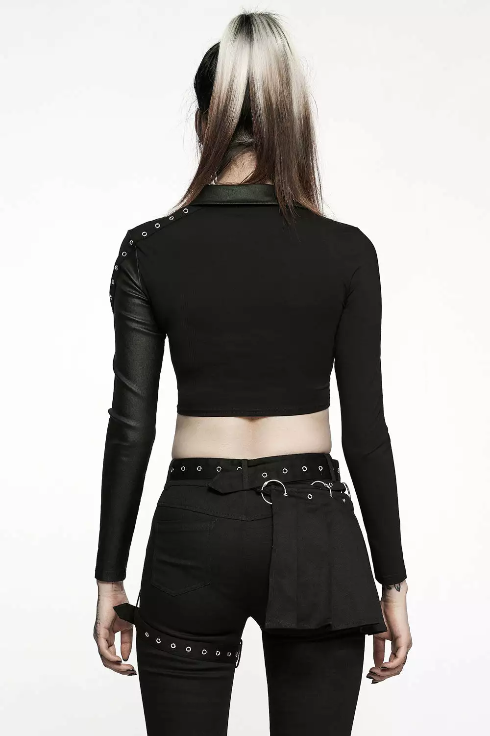 Split Personality Crop Top 6 Split Personality Crop Top - Image 4