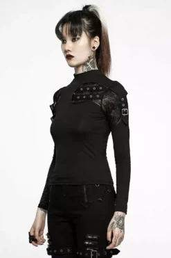 Replicant Mismatched Top -Creepsville Horror Shop WT 726TCF 02