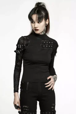 Replicant Mismatched Top -Creepsville Horror Shop WT 726TCF 03