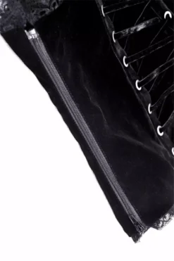 Burgundy Blood Ruffle Top -Creepsville Horror Shop Womens Goth Tank Top