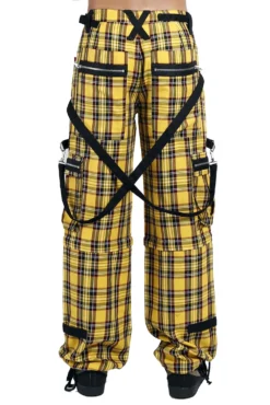 Tripp Clash Pants [Yellow Plaid] -Creepsville Horror Shop YP7272M YELPLD B