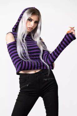 Zephyr Hooded Top [PURPLE] -Creepsville Horror Shop ZEPHYR HOODED TOP PURPLE W D x16 bc016afb 0938 47bf 9089 ff0f07483076