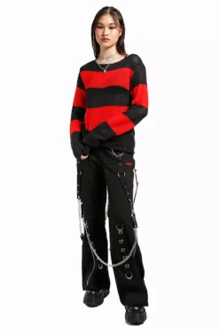 Tripp U-Chain Pants -Creepsville Horror Shop af4416 blk fl scaled 1