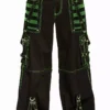 Tripp Electro Pants [Black/Green] -Creepsville Horror Shop af7654m blkgrn f