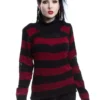 Annabella Top [Black/Red] -Creepsville Horror Shop annabella top black red vixxsin 1