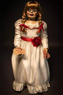 TRICK OR TREAT STUDIOS The Conjuring - Annabelle Lifesize 40" Doll -Creepsville Horror Shop annabelle prop 05