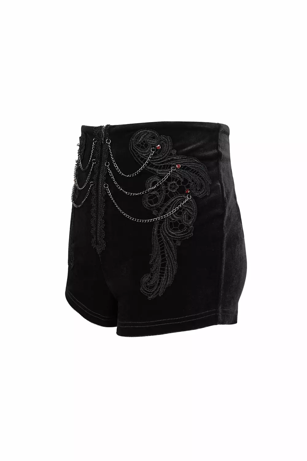 Black Blood Velvet High Waisted Shorts 8 Black Blood Velvet High Waisted Shorts - Image 6