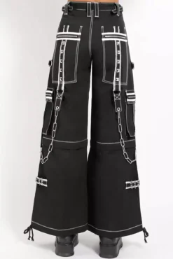 Tripp NYC Crazy Piper Pants [Black/White] -Creepsville Horror Shop dfefd