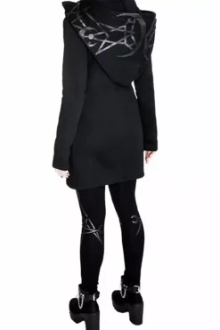 Twin Moon Leggings 10 Twin Moon Leggings -Creepsville Horror Shop eng pl TWIN MOON Gothic LEGGINGS with moon print 1974 4copy