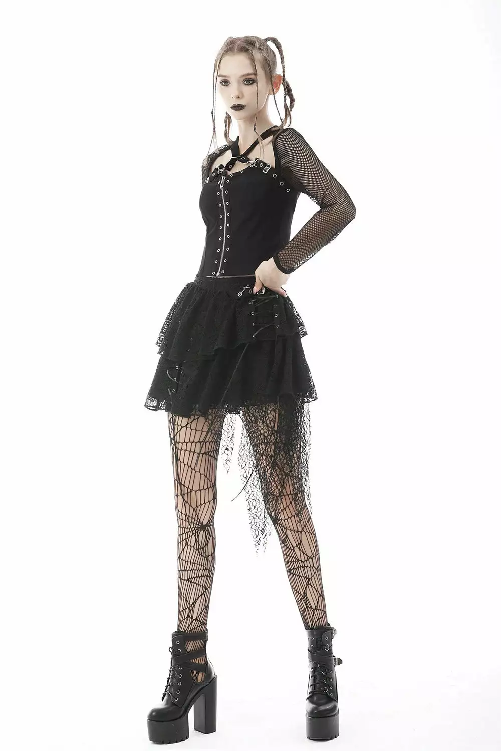 Hellbound Harness Fishnet Top 4 Hellbound Harness Fishnet Top - Image 2