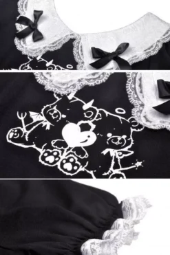 Bad Bears Crop Top -Creepsville Horror Shop fdgdf