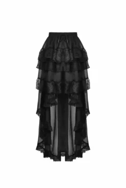 Black Majesty Chiffon Skirt -Creepsville Horror Shop fdsfsdfsd 087d9422 b6a3 402b bac4 c079ff1884c4