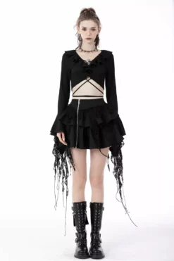 Dark Creature Ruffle Skirt