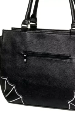 Batty Babe Handbag [BLACK/WHITE] -Creepsville Horror Shop gfrgrbtr