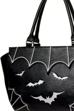 Batty Babe Handbag [BLACK/WHITE] -Creepsville Horror Shop ggdgdfgf