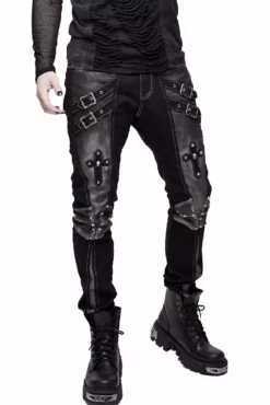 Blood War Pants 15 Blood War Pants -Creepsville Horror Shop gothic clothes plus sizes