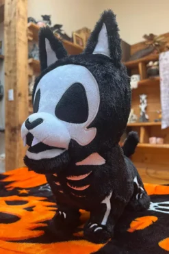 Barky Bones Plush Toy -Creepsville Horror Shop gothic dog gift