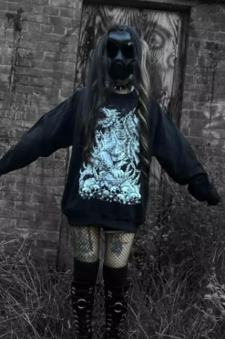 Cerberus Sweatshirt 8 Cerberus Sweatshirt -Creepsville Horror Shop hft75. spookyxteeth