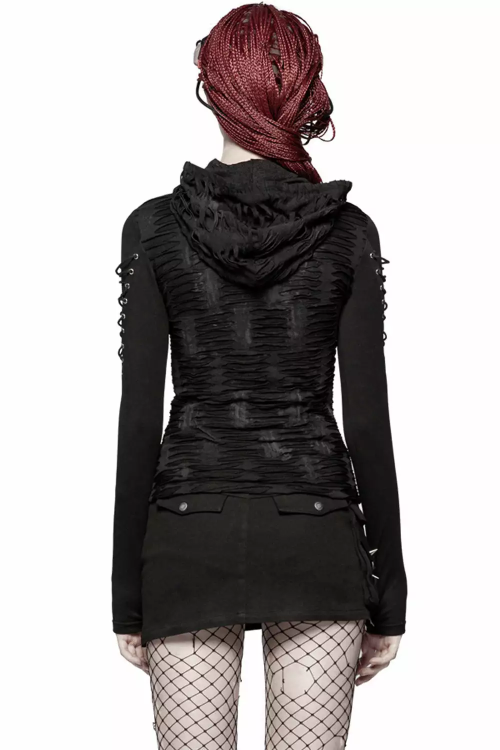 Warling Shredded Hooded Top 5 Warling Shredded Hooded Top - Image 3