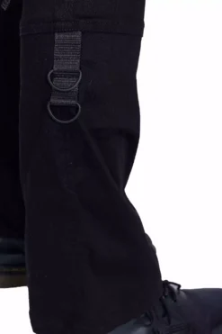 Kahlo Pants -Creepsville Horror Shop kahlo pants black chemical black 3