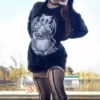 Conjuring Cat Sweatshirt -Creepsville Horror Shop lastnjsf lilghostxgirl