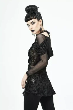 Netherworld Draped Shoulder Top 15 Netherworld Draped Shoulder Top -Creepsville Horror Shop lsi3274rewrdfgrfg