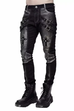 Blood War Pants 13 Blood War Pants -Creepsville Horror Shop mens punk rock pants