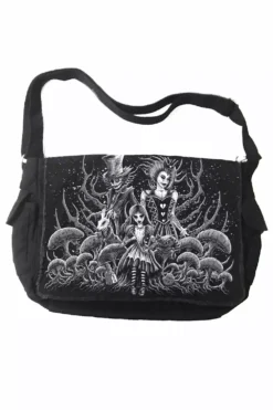 Malice In Wonderland Bag [Multiple Styles Available] -Creepsville Horror Shop messenger bag resize 2946ca98 a29a 40f5 9fe5 60f92a1c339e